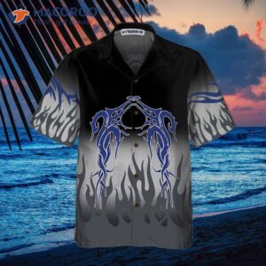 flame and dragon tattoo hawaiian shirt print shirt for 2