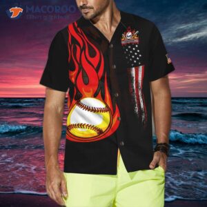 flame football hawaiian shirt 3