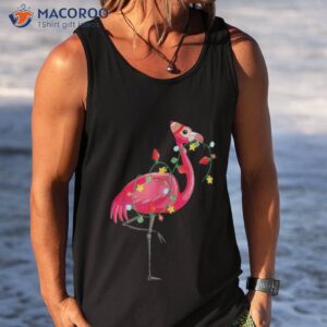 flamingo hawaiian summer tropical christmas in july girls shirt tank top