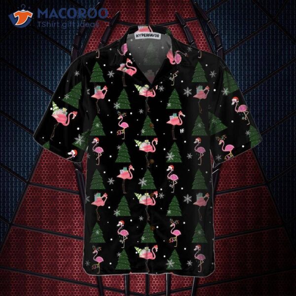 Flamingo Merry Xmas You All Hawaiian Shirt, Funny Christmas Best Gift Idea