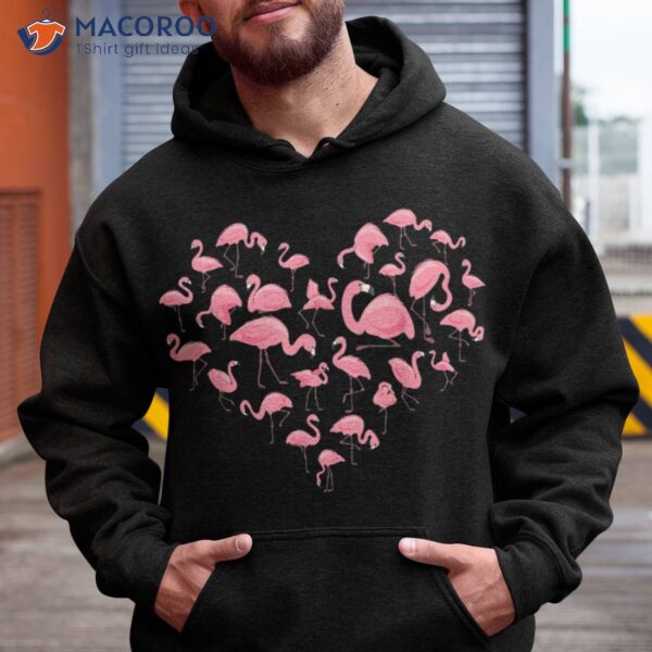 Flamingo Shirts For Girls Kids Heart Cute Shirt