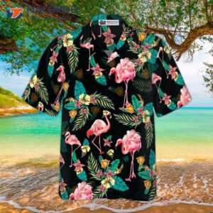 flamingo tropical pattern v2 hawaiian shirt 2