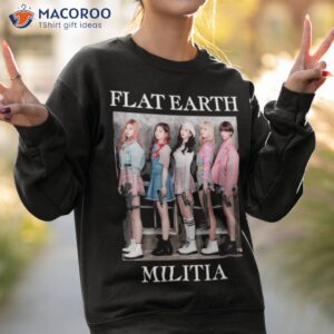 flat earth militia shirt sweatshirt 2