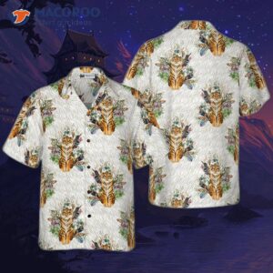 floral boho tiger shirt for hawaiian 0