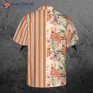 floral flamingo retro vintage hawaiian shirt 1