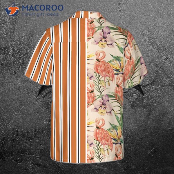 Floral Flamingo Retro Vintage Hawaiian Shirt