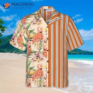 floral flamingo retro vintage hawaiian shirt 2