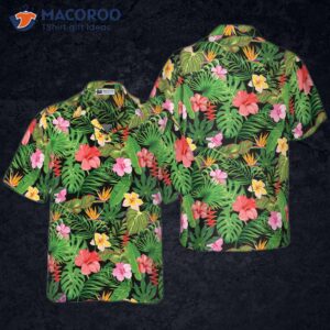 floral patterned summer hawaiian shirt 0