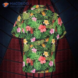 floral patterned summer hawaiian shirt 1