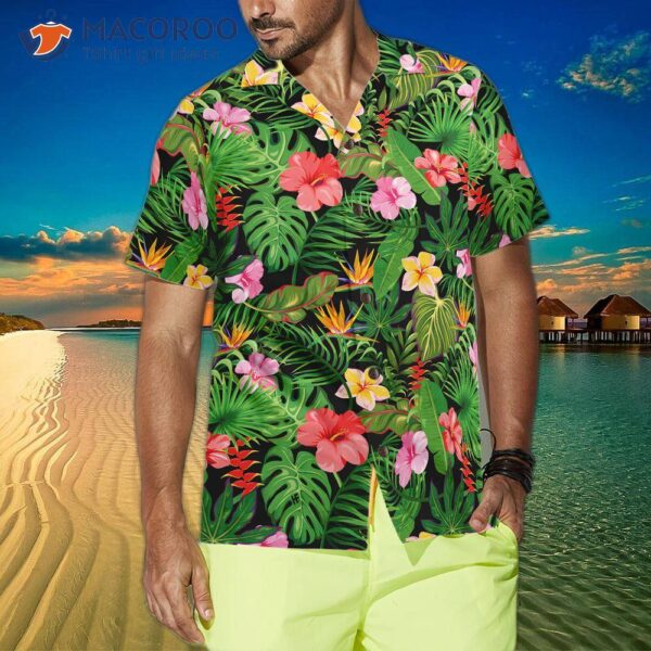 Floral-patterned Summer Hawaiian Shirt