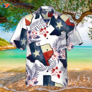 floral texas hawaiian shirt for made in state a long time ago proud flag 2