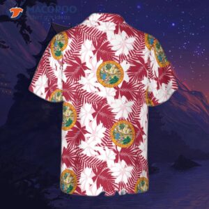 florida flag seamless pattern usa hawaiian shirt 1