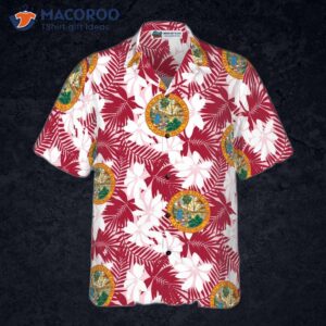 florida flag seamless pattern usa hawaiian shirt 2