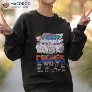 florida gators baseball 2023 gainesville regional champions signatures shirt sweatshirt 2