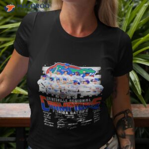 florida gators baseball 2023 gainesville regional champions signatures shirt tshirt 3