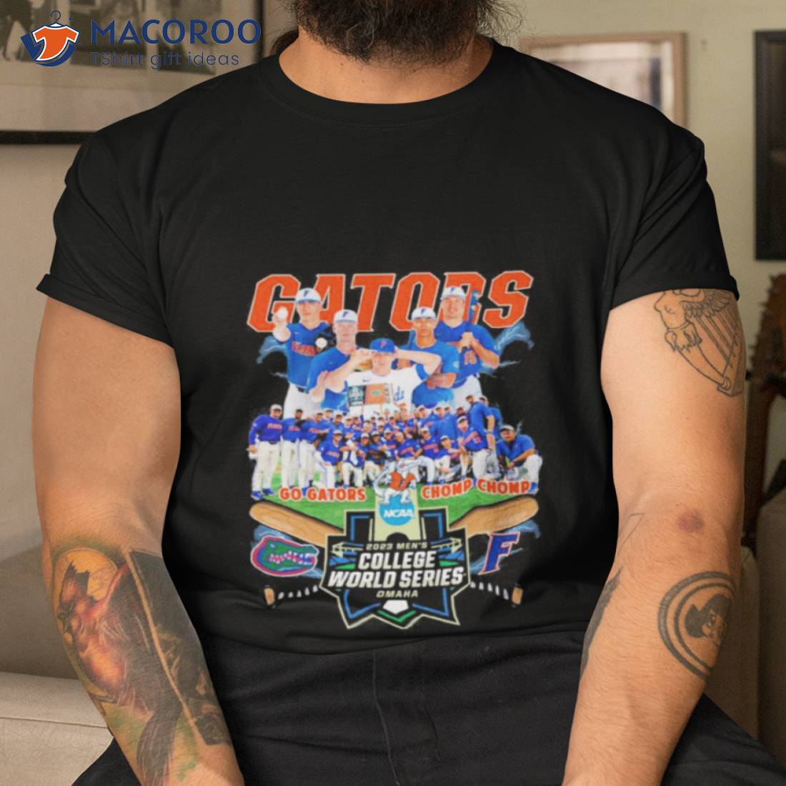 Florida Gators Go Gator Chomp Chomp 2023 Men’s College World Series Omaha Shirt Florida Gators Go Gator Chomp Chomp 2023 Men’s College World Series Omaha Shirt