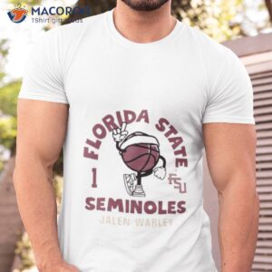 florida state seminoles jalen warley 2023 ncaa mens basketball shirt tshirt