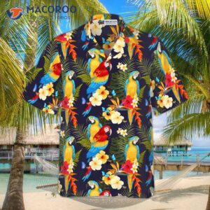 flower and parrot hawaiian shirt 2