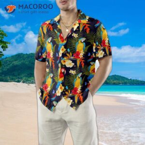 flower and parrot hawaiian shirt 4