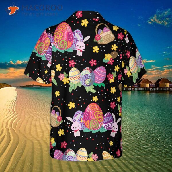 Flower Bunny Easter Hawaiian Shirt