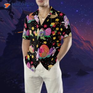 flower bunny easter hawaiian shirt 4