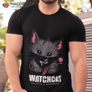 fluffy hacker cat watch dogs shirt tshirt