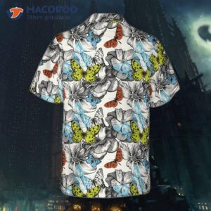 Flying Butterfly Hawaiian Shirt For