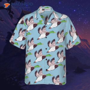 flying duck hawaiian shirt for 2