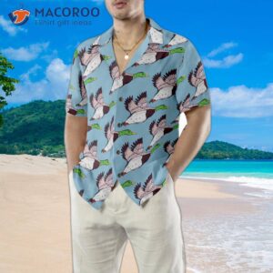 flying duck hawaiian shirt for 4