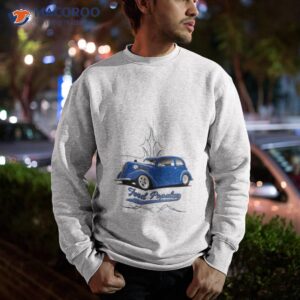 ford popular 103e blue hot rod car art shirt sweatshirt