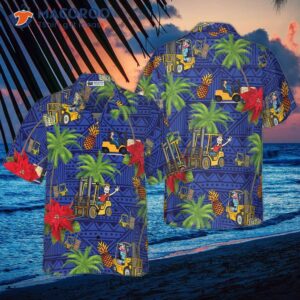 forklift life hawaiian shirt 0