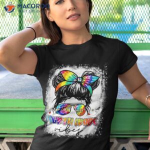 fourth grade vibes messy hair bun girl back to school first shirt tshirt 1