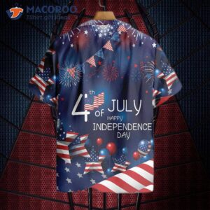 fourth of july is the united states independence day flag hawaiian shirt 1