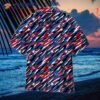 Fourth Of July Red Wine, Blue Us Flag Hawaiian Shirts