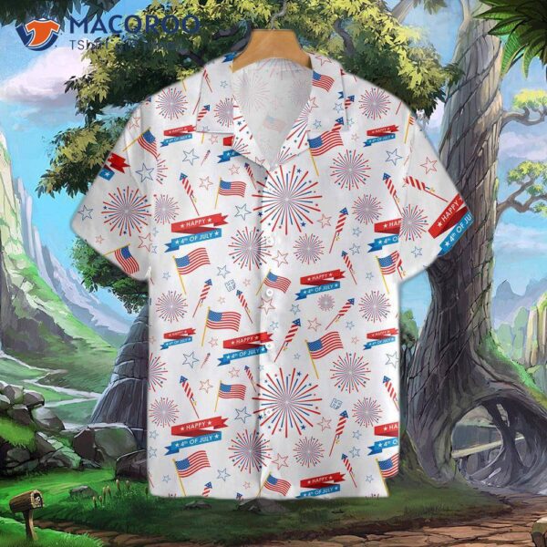 Fourth Of July U.s. Patriotic Hawaiian Shirt