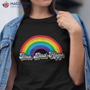 Free Dad Hugs Rainbow Flag Gay Lgbt Pride Month Daddy Shirt