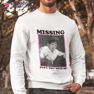 free matty b missing graphic shirt sweatshirt