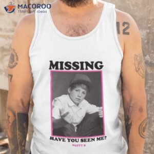 free matty b missing graphic shirt tank top