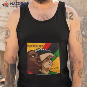 freedom day june 19 1865 poster shirt tank top