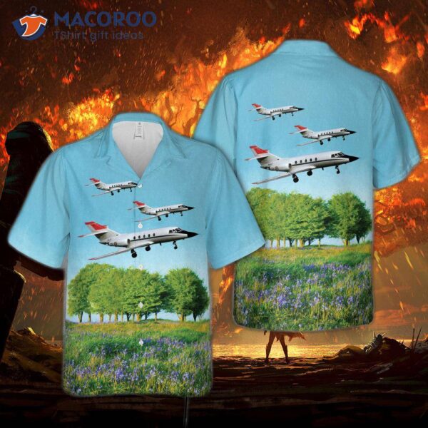 French Air Force Dassault Falcon (mystre) 20c Hawaiian Shirt