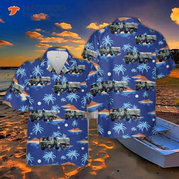 French Army Unimog Hawaiian Shirt