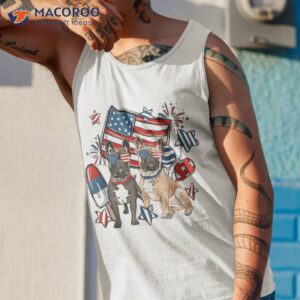 french bulldog patriotic frenchie 4th of july usa flag shirt tank top 1