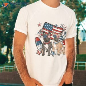 French Bulldog Patriotic Frenchie 4th Of July Usa Flag Shirt