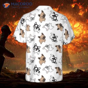 French Bulldog-patterned Hawaiian Shirt