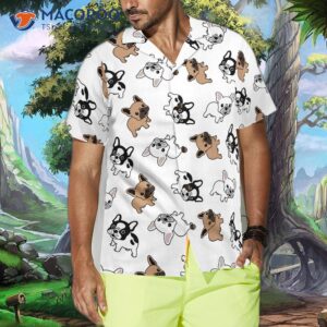 french bulldog patterned hawaiian shirt 3