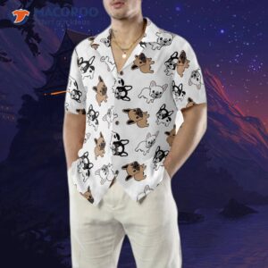french bulldog patterned hawaiian shirt 4