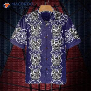 french bulldog sugar skull hawaiian shirt mexican style gift for lovers 1