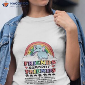 friends support friends against systems of oppression shirt tshirt