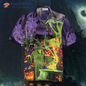 fright night witch hour halloween hawaiian shirt 2