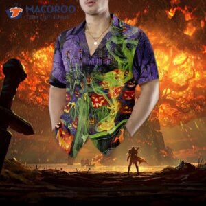 fright night witch hour halloween hawaiian shirt 3